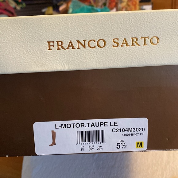 Franco Sarto Motor tall boot size 5.5 - Picture 3 of 3